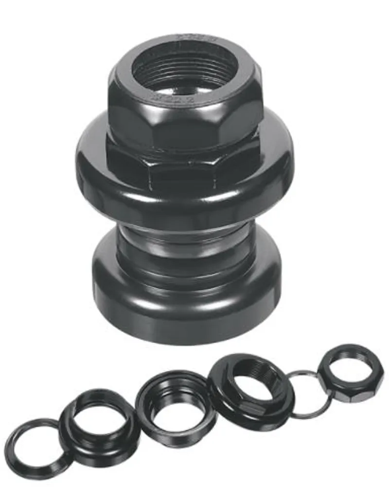 Ergotec 1 Threaded Steel Headset in Black