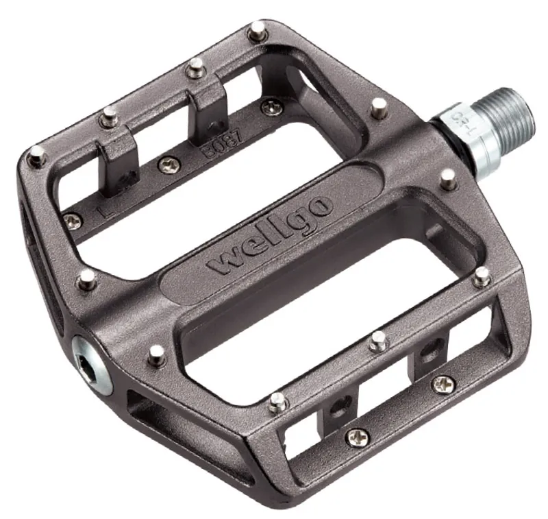 Wellgo B087U 9/16 Alloy Platform BMX/ATB Pedal in Blue