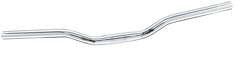 Ergotec 620mm 25.4mm Riser Bugel Alloy Handlebars in Silver