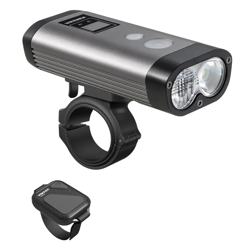 Ravemen PR1600 DuaLens Front Light w/Remote in Grey/Black