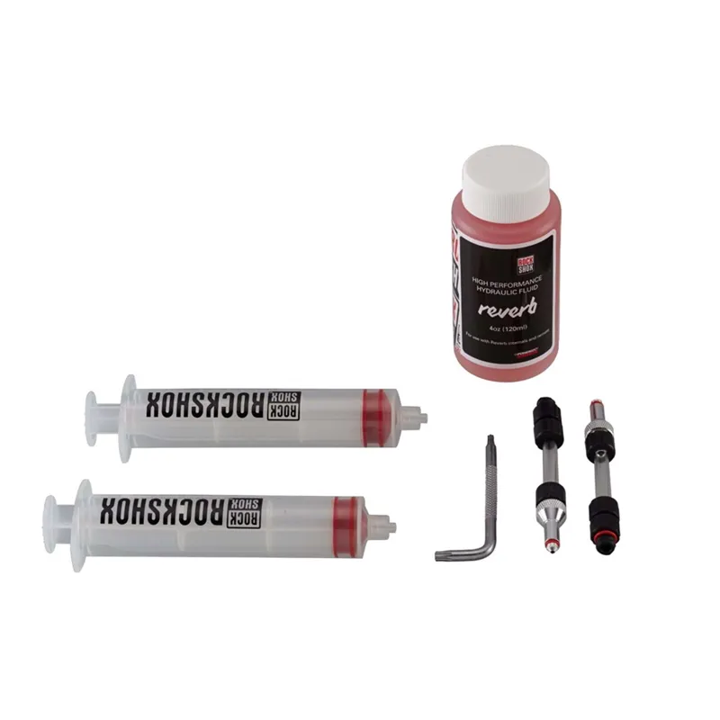 Rockshox Standard Bleed Kit includes 2 Syringes and Fittings Reverb Hydraulic Fluid 120ml Bottle