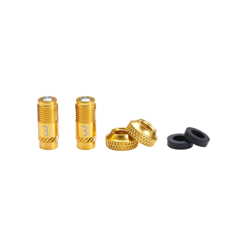 BBB BTI-165 CoreCap Valve Cap 2-piece Set in Gold-1