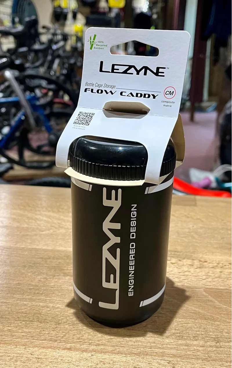 Lezyne - Flow Caddy Black  bottle cage storage