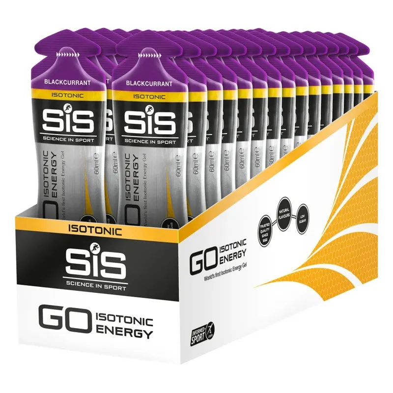 Science in Sport GO Isotonic 30 Pack Energy Gels in Blackcurrant