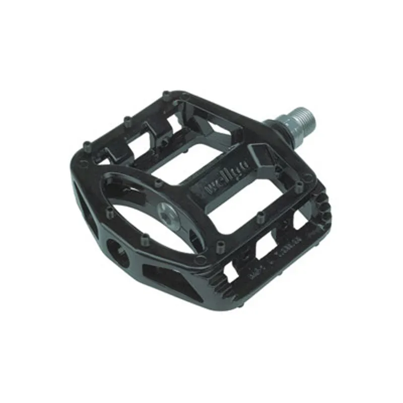 Wellgo MG1 9/16 Magnesium Cro-Mo Sealed Platform Pedals in Black
