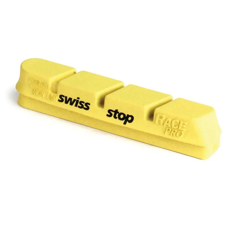 SwissStop RacePro Campagnolo Yellow King Caliper Inserts in Yellow
