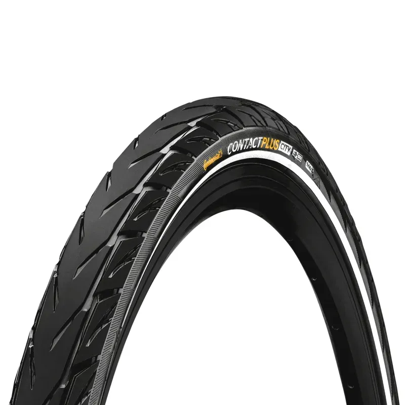 Continental Contact Plus City/Trekking Tyre Rigid in Black/Reflex-1