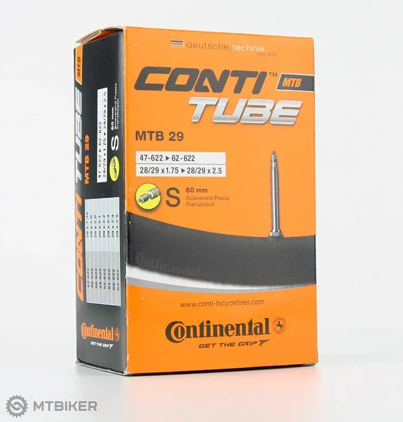Continental 29er/28-29x1.75-2.50-inch 42mm Presta V. MTB Tube in Black-1