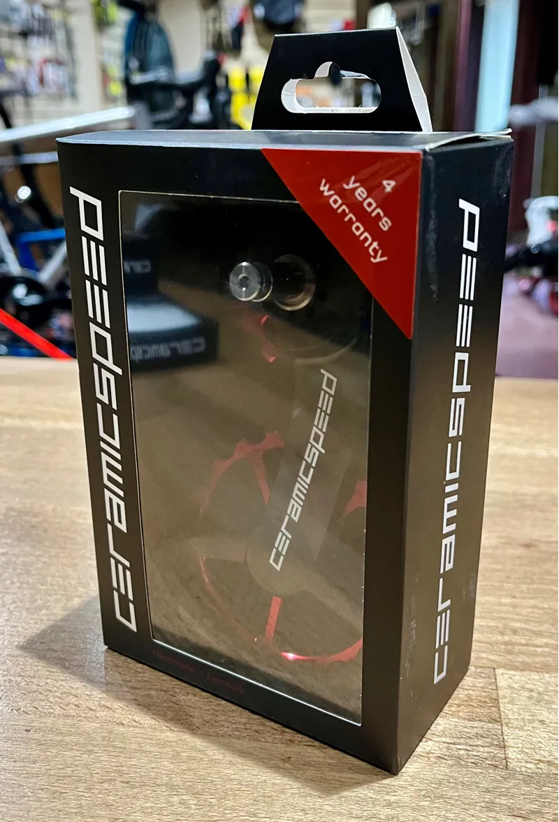 CeramicSpeed OSPW System Shimano 9200 and 8100 Pulley Wheels Red-1