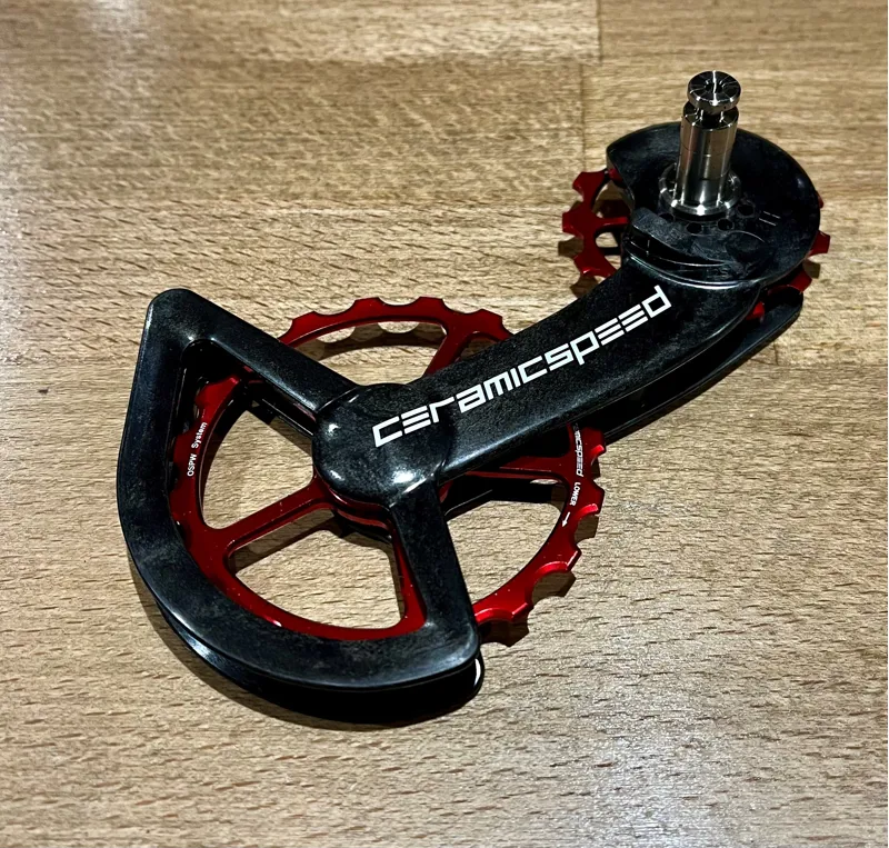 CeramicSpeed OSPW System Shimano 9200 and 8100 Pulley Wheels Red