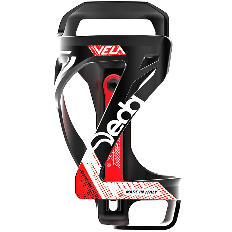 Deda Elementi Vela Bottle Cage in Red/Black