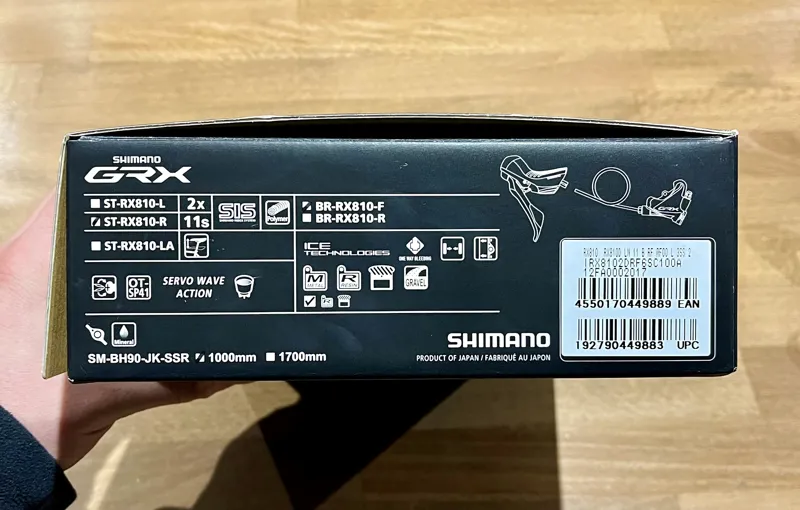 ST-RX810 GRX 11-speed STI  with BR-RX810 flat mount caliper-1