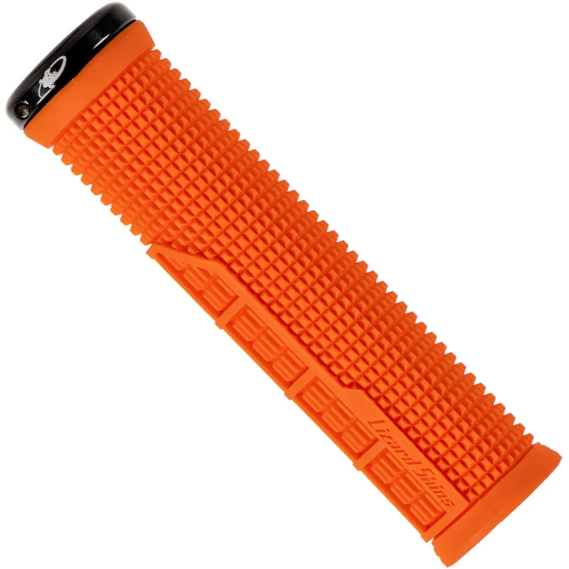 Lizard Skins Single-Sided Lock-On Machine Handlebar Grips in Orange