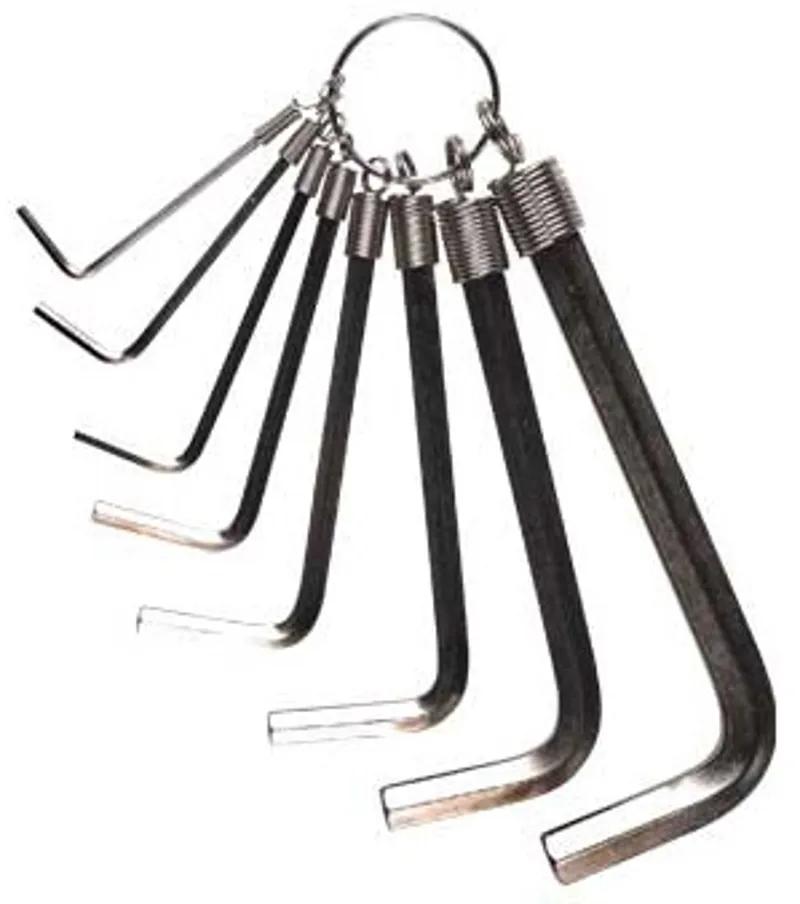 Weldtite Cyclo Hexagonal Key Ring Allen Key Set in Silver