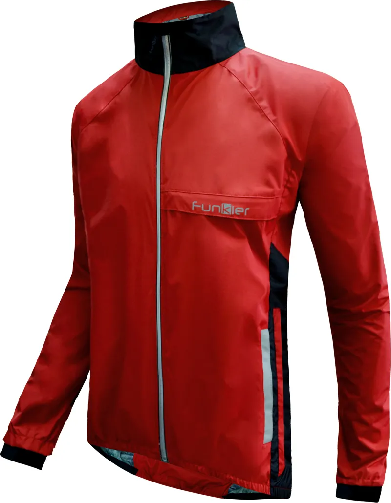 Funkier Attack WJ-1327 Gents Waterproof Jacket In Red
