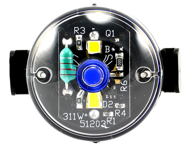 Smart Round Mini 2-LED Front Light in Black