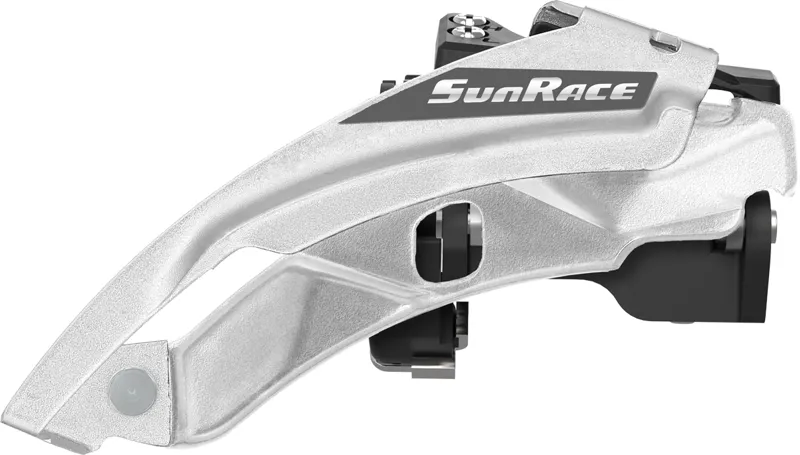 Sunrace and Sturmey Archer FDM500 3 X 7/8 Speed Front Derailleur in Silver
