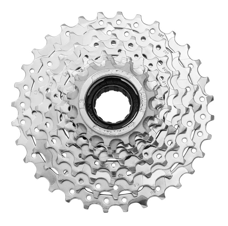 Sunrace and Sturmey Archer MFE90 9 Speed CP 13-32t Freewheel in Silver