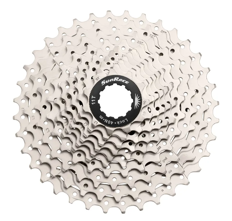 Sunrace and Sturmey Archer 11-36t 10 Speed MTB  Cassette in Silver