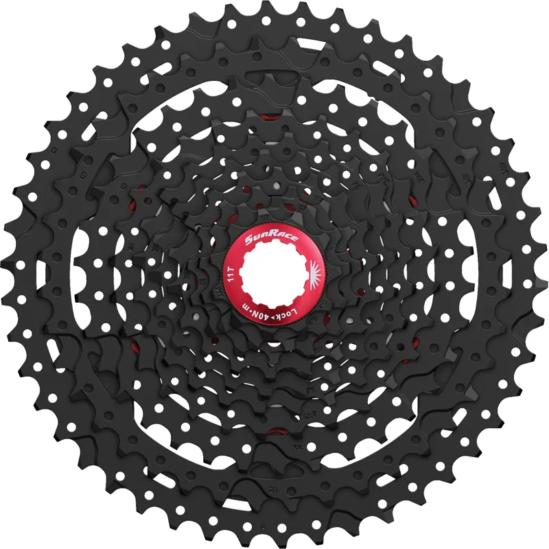 Sunrace and Sturmey Archer 11-42t 10 Speed MTB Cassette in Black