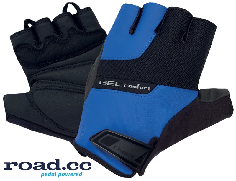 Chiba Gloves Gel Comfort Active Eco-Line Mitts in Blue/Black