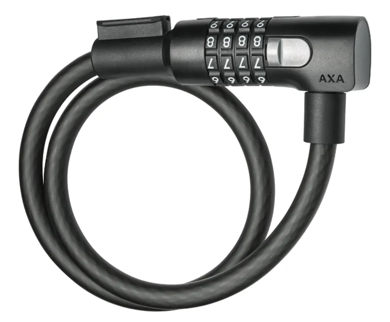 AXA Resolute C65cm/12mm Combination 12mm Cable Lock in Black