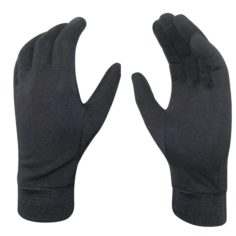 Chiba Gloves Merino Liner Winter Gloves in Black