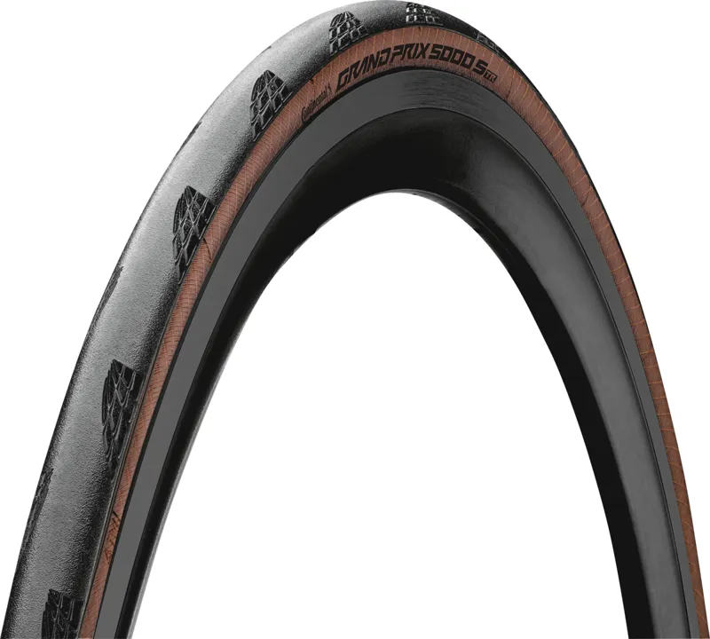 Continental GP5000 S TR Tubeless Road Race Folding Tyre In BLACK/TRANS 700 x
