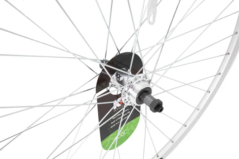KX Hybrid 700C Doublewall Q/R Screw On Rear Wheel Rim Brake in Silver-1
