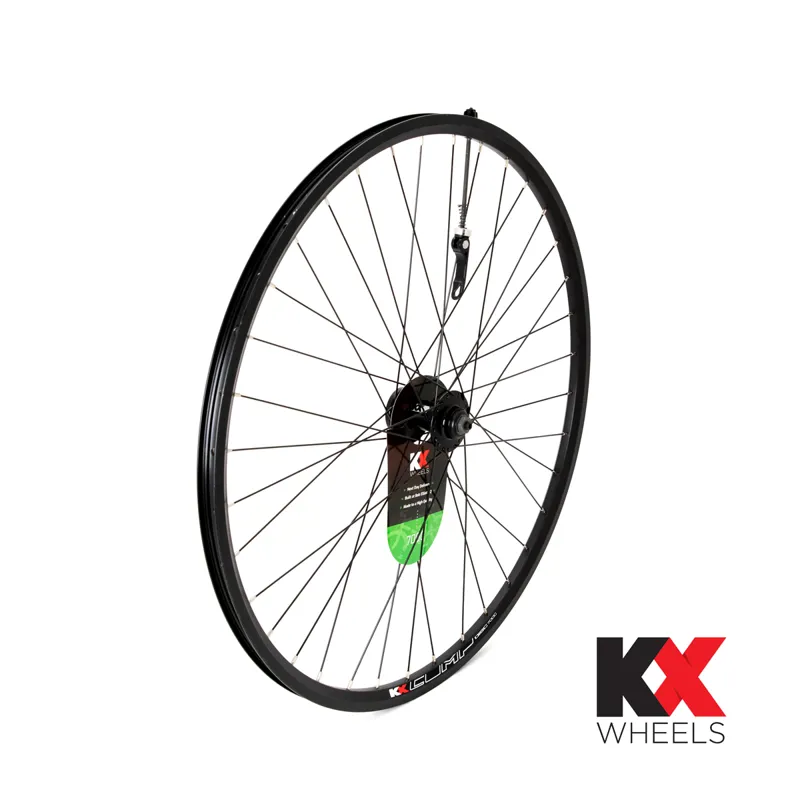 KX Hybrid 700C Doublewall Q/R Front Wheel Disc Brake in Black