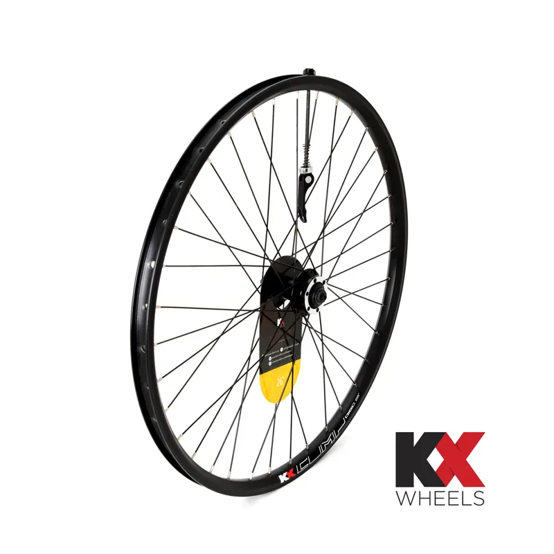 KX MTB 26 Double wall Q/R Rear Wheel Disc Brake in Black
