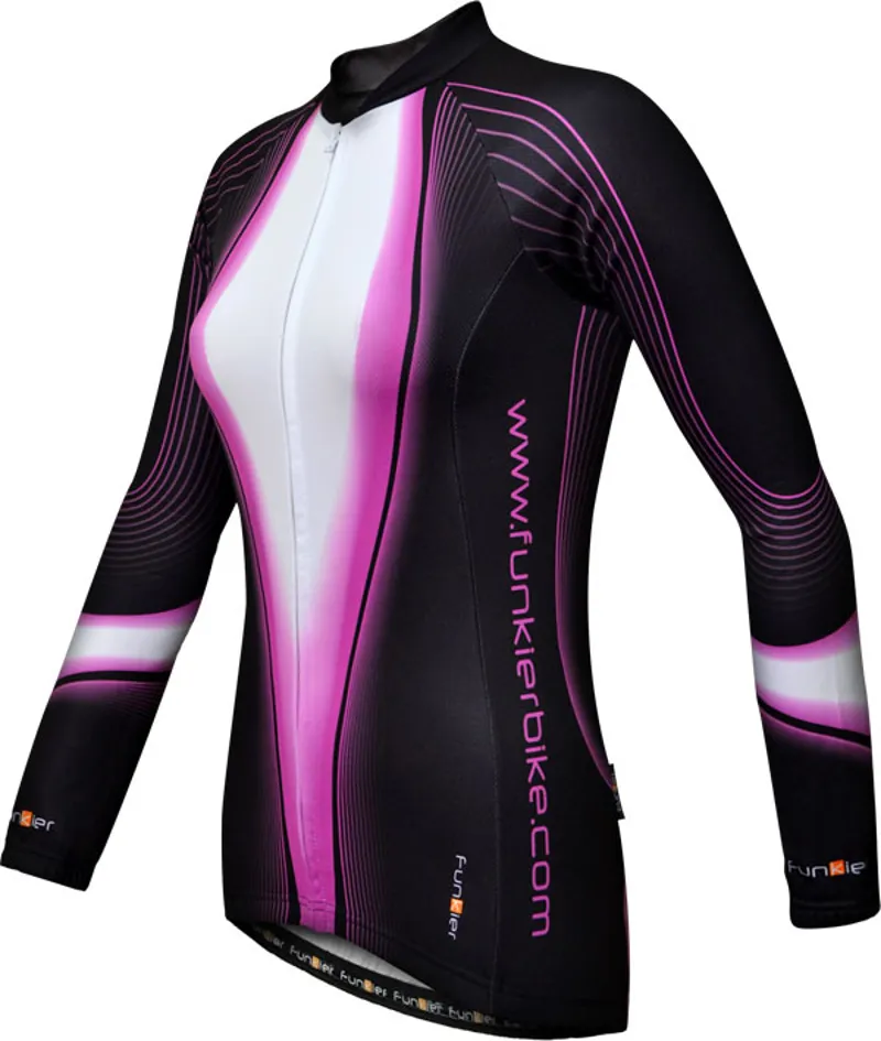 Funkier 2016 J-394-LW Ladies Long Sleeve Winter Jersey In Black/Purple X- Small BLACK x-small