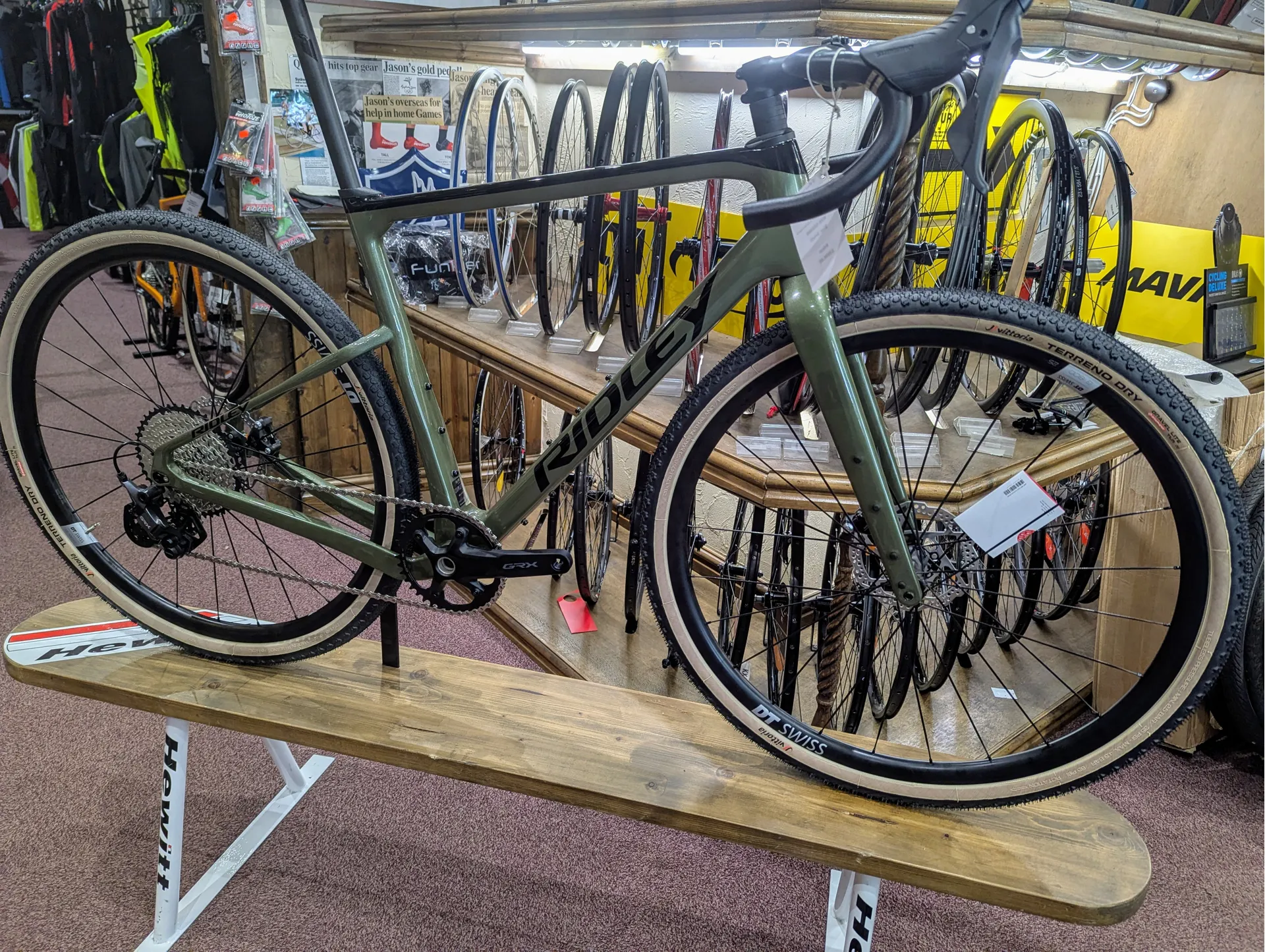 2025 Ridley Kanzo Adventure GRX600 Small in Black and Army Green