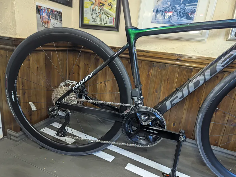 2025 Ridley Falcn 105 Di2 Extra Small in Black and Blue-3