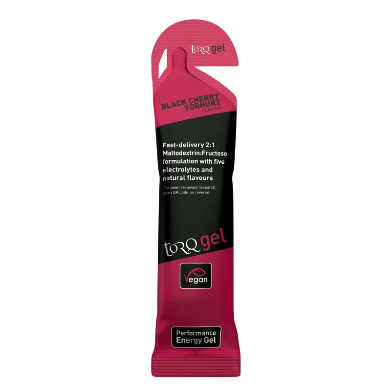 Torq Energy Gel in Black Cherry Yogurt Flavour