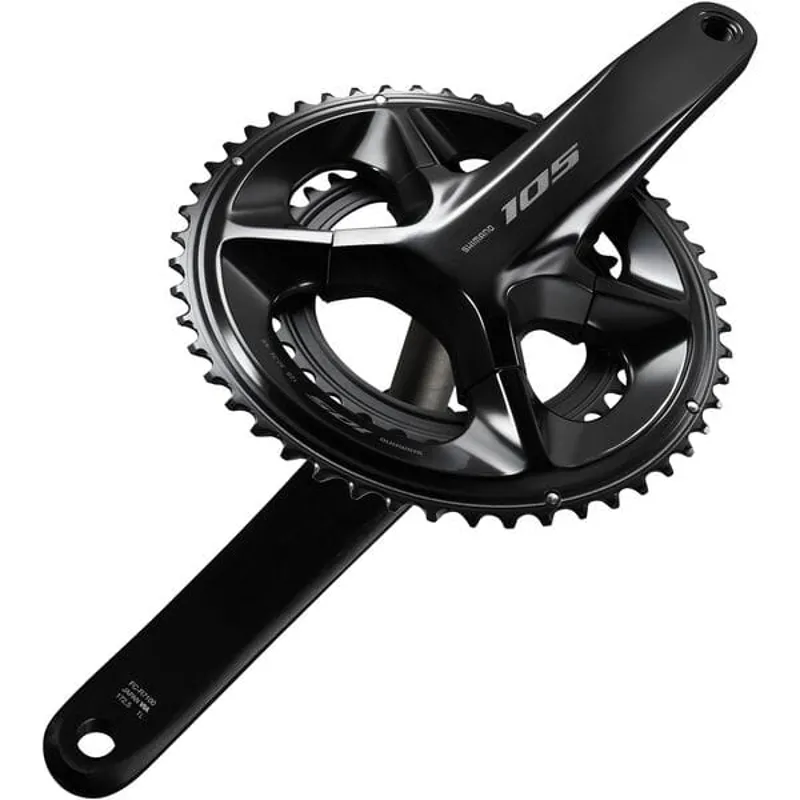 Shimano FC-R7100 105 double 12-speed chainset HollowTech II 172.5 mm 50/34T - Black-1