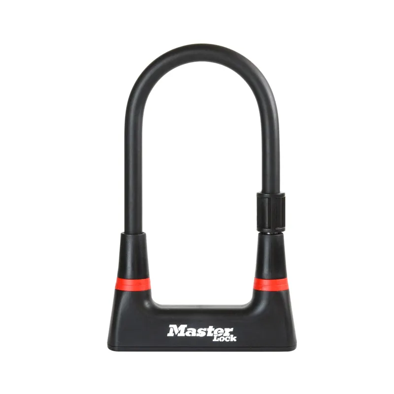 Masterlock 14mm 210x104mm D-Lock w/Carrier Bracket - Black