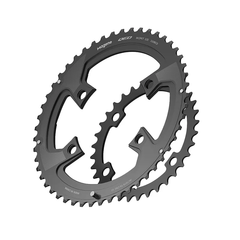 Magene QED Split Chainrings in Silver-2
