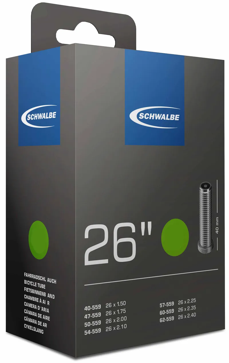 Schwalbe AV13 Inner Tube 26 X 1.50 / 2.50 with Schrader Valve