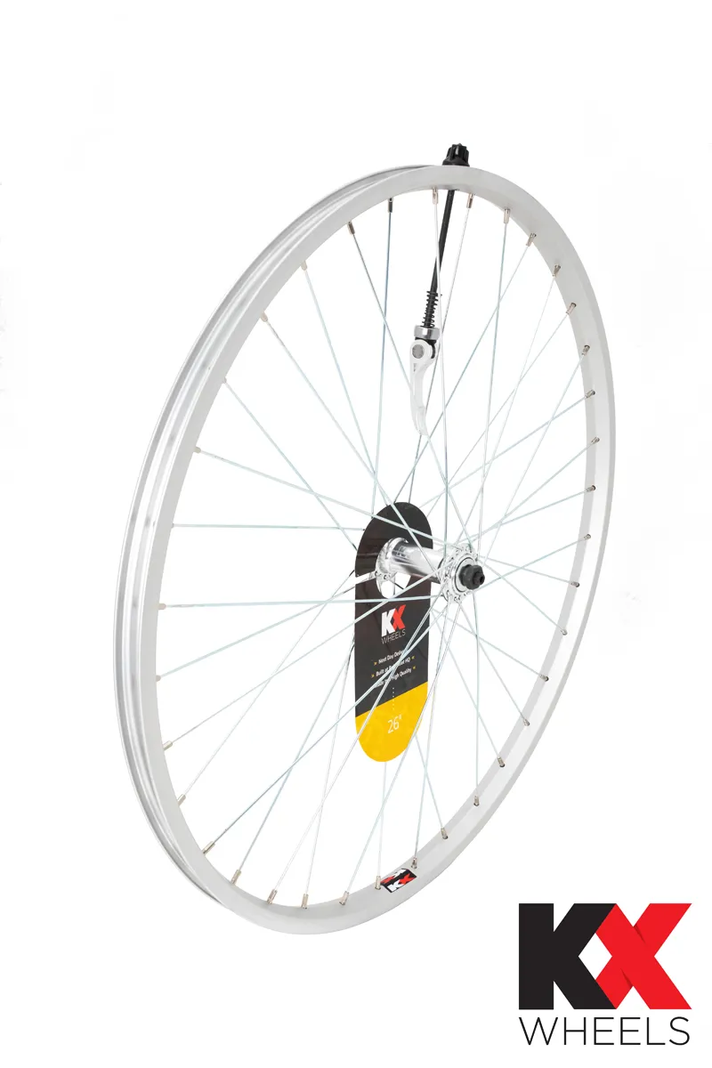 KX MTB 26 Singlewall Q/R Front Wheel Rim Brake - Black