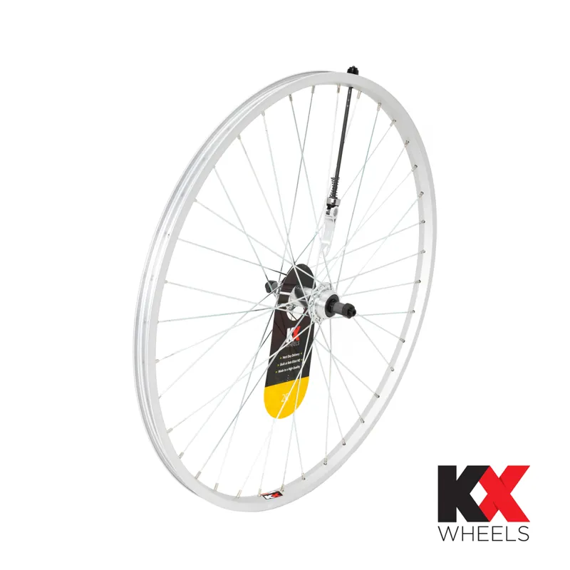 KX MTB 26 Singlewall Q/R Screw On Rear Wheel Rim Brake - Silver 