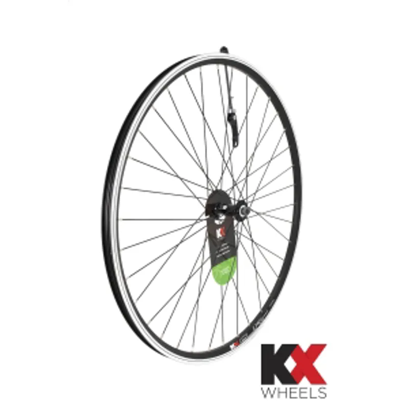 KX Hybrid 700C Doublewall Q/R Front Wheel Rim Brake in Black
