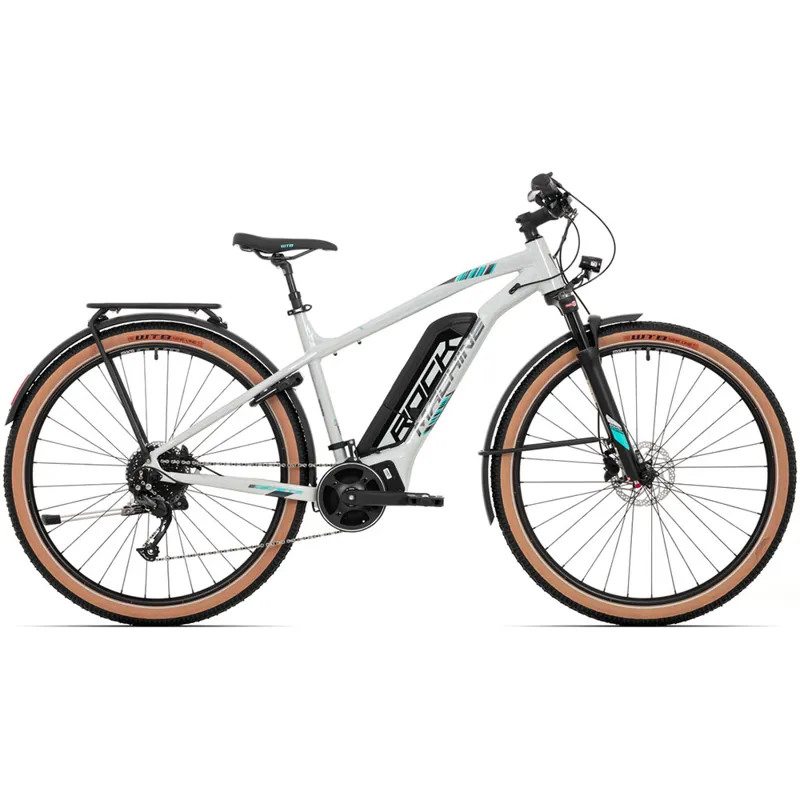 Superior Rock Machine Catherine e90-29 Touring Ladies E-Mountain Bike in Grey