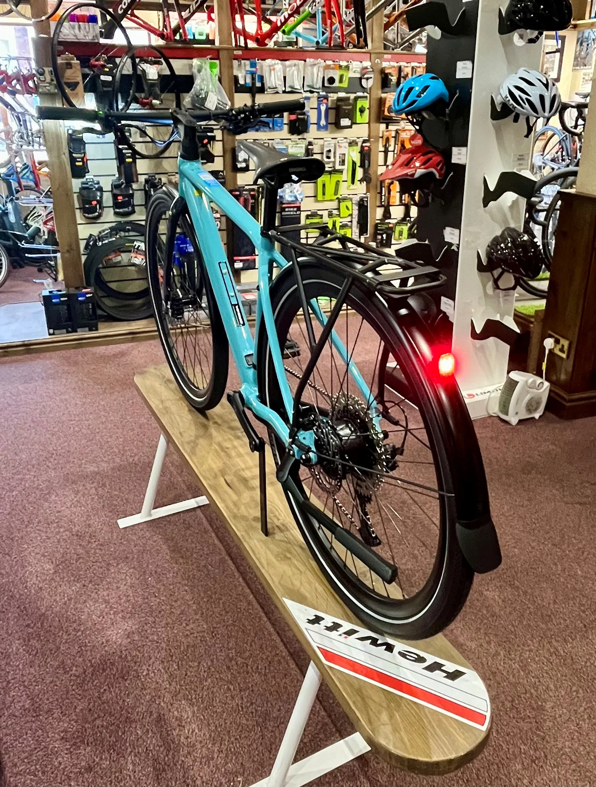 Orbea Vibe H10 EQ Electric Urban Bike Small in Turquoise Blue